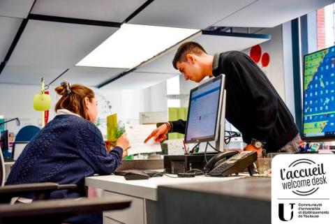 L'Accueil Welcome Desk de la Communauté d'universités et établissements de Toulouse